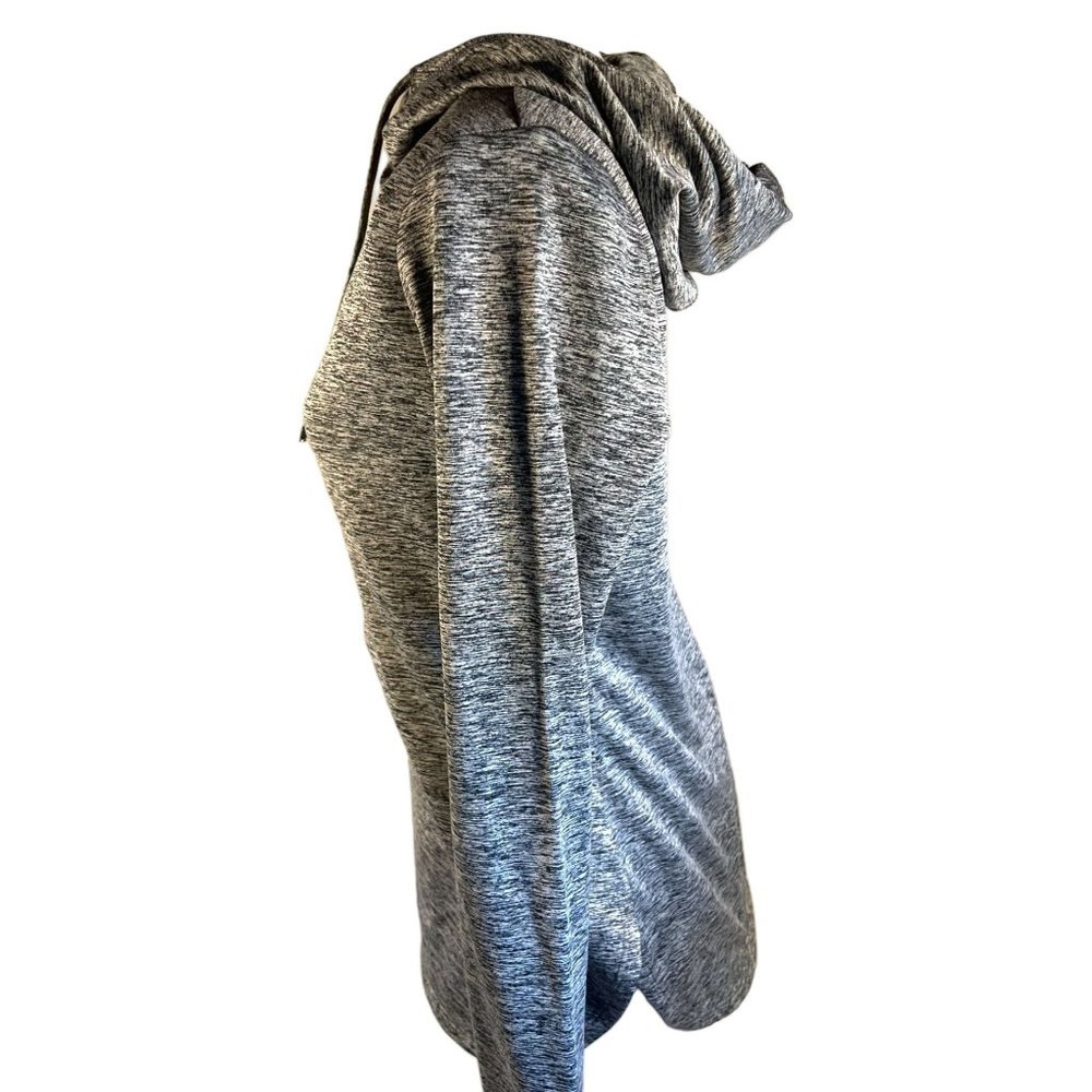 Reebok Shirt Womens Size XS Gray Heathered Hoodie Sweatshirt - Picture 2 of 5